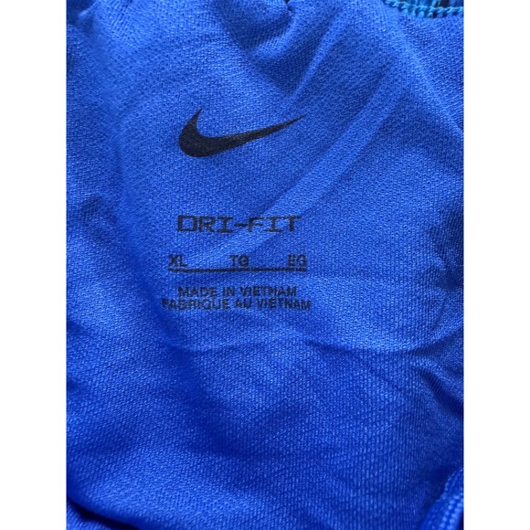 Nike Kids Dri Fit Training Athletic Shorts Blue Cheetah Youth Size XLarge NEW - Picture 2 of 10